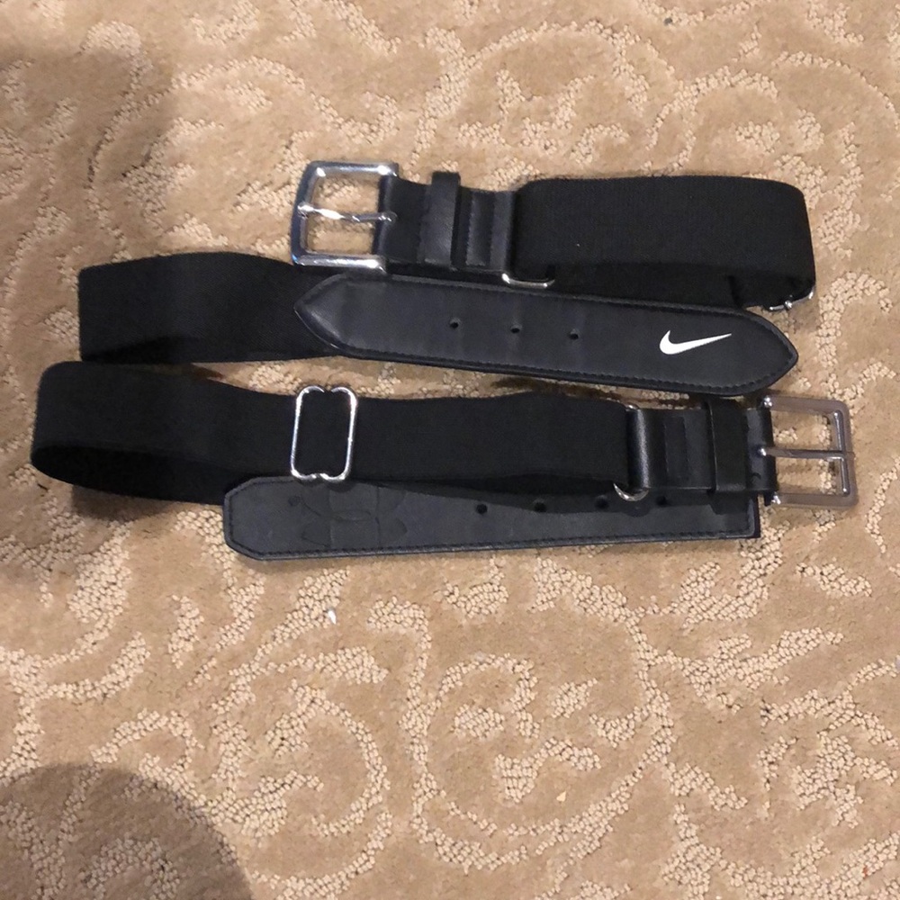 Adjustable one size fits all baseball belts 2 set